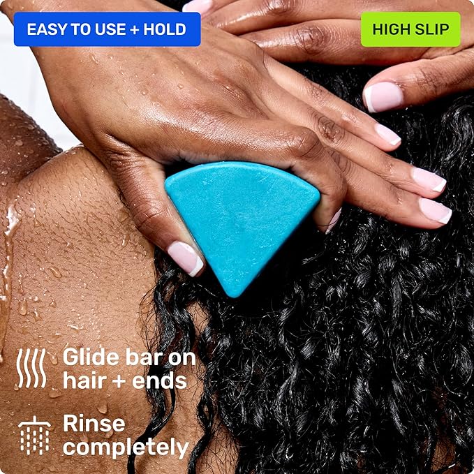 Ethique Hydrating Conditioner Bar for dry hair with Hyluronic Acid - Plastic-Free, Cruelty-Free, Vegan, 2.12 oz
