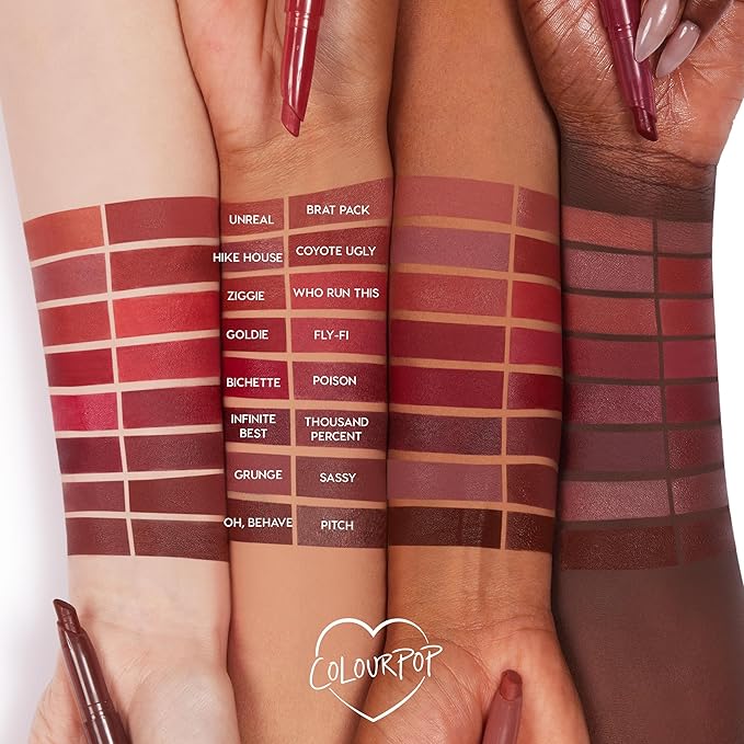 ColourPop Lippie Stix - Long-Lasting Matte Lipstick Formulated with Vitamin E & Shea Butter for All Day Moisture - Paraben and Sulfate Free - Grunge (0.4 oz)