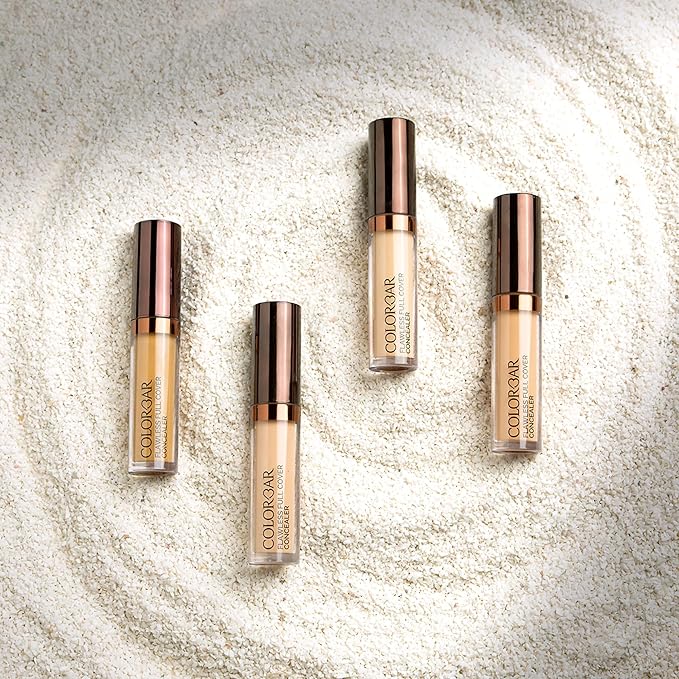 Colorbar Flawless Full Cover Concealer - Face Makeup Concealer with Liquid-to-Powder Formula - Hides Scars and Discoloration - 001 Velvet - 0.2 oz