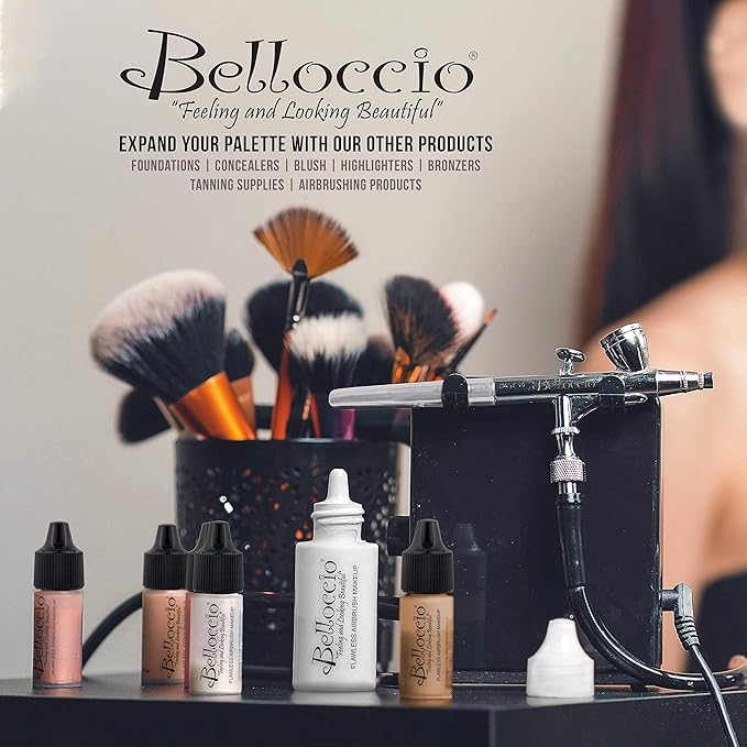 Belloccio's Professional Flawless Airbrush Makeup Highlighter-Shimmer COSMIC Half Ounce